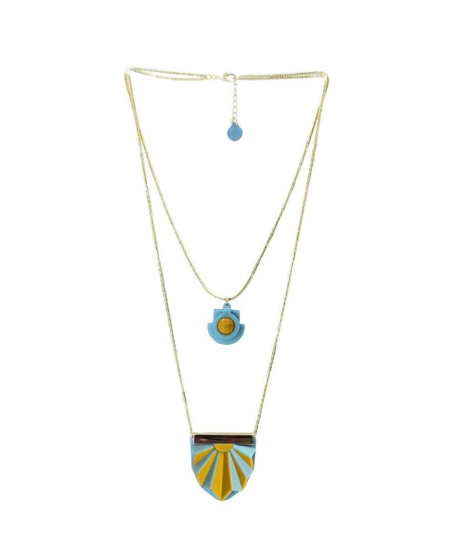 Necklace Double Charm Papyrus