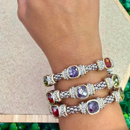 Color Bloom Square Bracelet