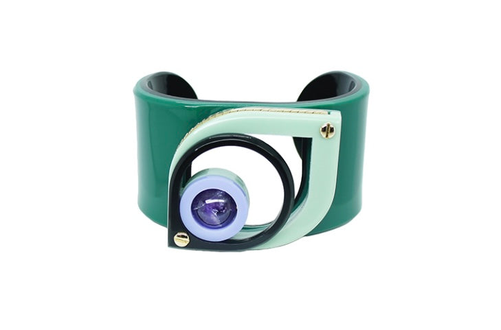 Pulsera acrílica hecha a mano Ajna