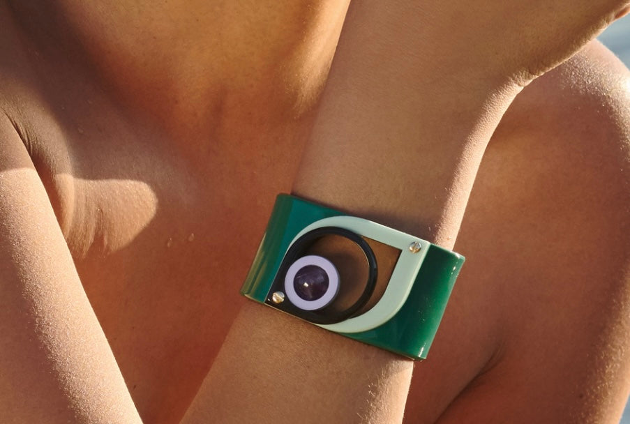 Pulsera acrílica hecha a mano Ajna