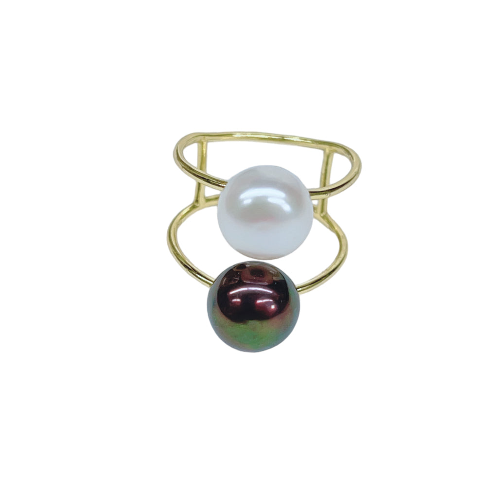 Dual Pearl Ring