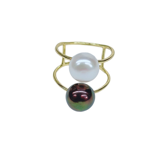 Dual Pearl Ring